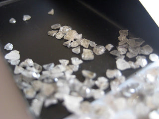 5 Carat Weight White Color Natural Uncut Diamond Slices, 2mm To 5mm Approx White Raw Rough Diamond Chips