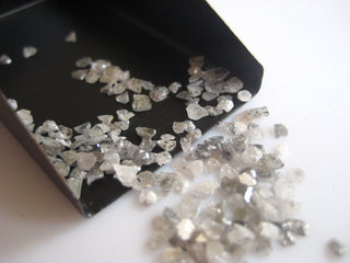 5 Carat Weight White Color Natural Uncut Diamond Slices, 2mm To 5mm Approx White Raw Rough Diamond Chips