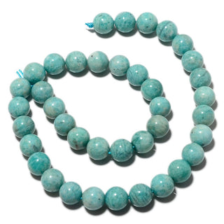 Amazonite Beads, Natural Gemstone Beads, 13mm Round Beads, 15 Inch Strand, SKU-MM24/2