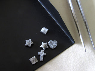 2 Pieces 6mm Matched Pairs Pear Shaped Natural Diamond Personalised Jewelry, Natural Raw Rough Laser Cut Diamond SKU-2