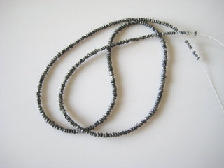 Raw Diamonds, Conflict Free Diamond, Rough Diamonds, Disc Beads, 1mm To 2mm Beads, 16 Inch Strand