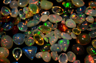 10 Pieces 4mm To 8mm Ethiopian Opal/Welo Opal Smooth Mixed Shaped Loose Cabochons For Making Jewelry SKU-GFJ