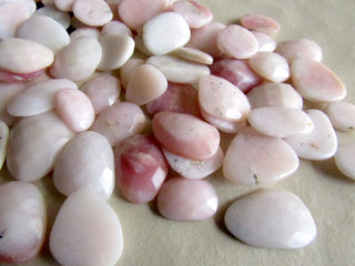 7 Pieces 13mm To 20mm Each Natural Opal Pink Color Mixed Shaped Faceted Rose Cut Flat Back Loose Cabochons RS37