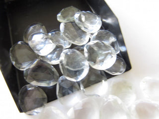 50 Pieces Wholesale 13mm To 18mm Each Quartz Crystal Faceted Rose Cut Flat Back Loose Cabochons GDS400/21
