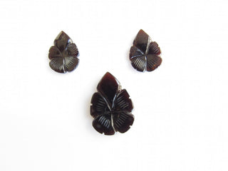 Natural Tourmaline Hand Carved Beads, Gemstone Carving, 3 Piece Set, Matched Pairs 18x14mm Focal Pendant 27x18mm Each, SKU-TC5