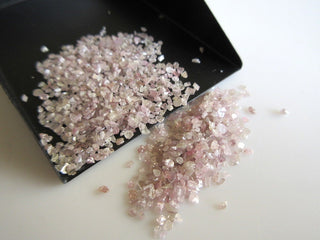 5 CTW Natural Pink Uncut Diamond Slices, 1mm To 3mm Approx Pink Rough Diamond Slices For Jewelry