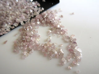5 CTW Natural Pink Uncut Diamond Slices, 1mm To 3mm Approx Pink Rough Diamond Slices For Jewelry