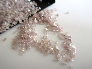10 CTW 1mm To 3mm Natural Pink Diamond Slices, Pink Color Raw Rough Uncut Diamond For Jewelry