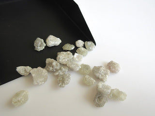 1 Piece White Raw Rough Flat Uncut Diamonds, 7mm to 8mm Each Natural White Loose Diamonds SKU-D75