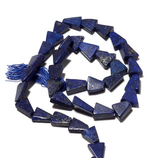 Lapis Lazuli Beads, Natural Lapis Beads, Triangle Beads, 7mm Beads, 13 Inch Strand, SKU-SS46