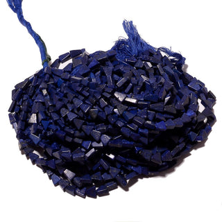 Lapis Lazuli Beads, Natural Lapis Beads, Triangle Beads, 7mm Beads, 13 Inch Strand, SKU-SS46