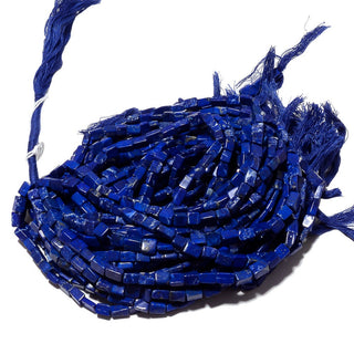 Lapis Lazuli Beads, Lapis Rectangle Beads, Natural Lapis Beads, 6mm Beads, 13 Inch Strand, SKU-SS88