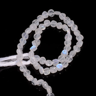 Rainbow Moonstone Beads, 5mm Moonstone Beads, Coin Beads,13 Inch Strand, SKU-SS124