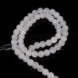 5 Strands Rainbow Moonstone Beads, 6mm Round Beads, Natural Moonstone Beads, Gemstone Beads, 13 Inch Strand, SKU-SS127