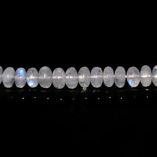 Rainbow Moonstone Rondelle Beads, 5mm To 6mm Beads, AAA Natural Moonstone Beads, 13 Inch Strand, SKU-SS136