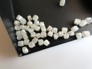 5 Pieces 3mm White Diamond Cubes, Natural Rough Diamond, Raw Diamond, Uncut Diamond, Wholesale Diamonds, SKU-D81