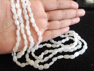 10 Strands Wholesale Rainbow Moonstone Oval Beads/ Moonstone Beads/ Moonstone Jewelry/ 8mm Each/ 13 Inch Strand/ SKU-6767