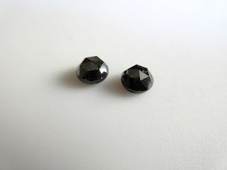 1 Piece 5mm Black Rose Cut Diamond, Black Diamond, Diamond Rose Cut, Matched Pairs 5mm Each, SKU-RC5