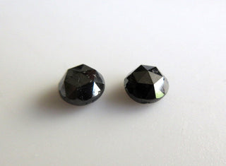 1 Piece 5mm Black Rose Cut Diamond, Black Diamond, Diamond Rose Cut, Matched Pairs 5mm Each, SKU-RC5