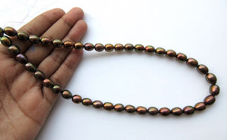 Fresh Water Pearl, Loose Pearls, Potato Pearls, Oval Pearls, Brown Pearls, 15 Inches, 9x7mm Each, SKU-FP28