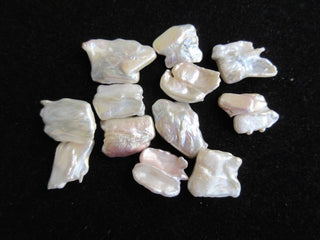 4 Pieces Ivory Pearls, Fresh Water Pearls, Loose Pearls, 20mm To 25mm  Each, SKU-FP26