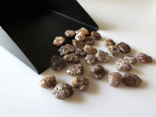 1 Piece/5 Pieces/10 Pieces 10mm Flat Red Raw Diamond Loose, Natural Uncut Diamond Loose For Jewelry,  SKU-DD40