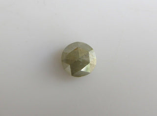 Grey Rose Cut Diamond, Loose Diamonds, Rough Diamond Rose Cut, Raw Diamond, Faceted Cabochon, 4mm, SKU-D94