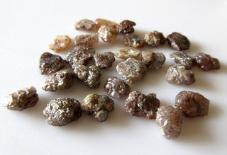 1 Piece/5 Pieces/10 Pieces 10mm Flat Red Raw Diamond Loose, Natural Uncut Diamond Loose For Jewelry,  SKU-DD40