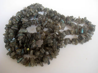 Labradorite Chips, Gemstone Chips, Labradorite Stone, 34 Inch Strand, Approx 5mm To 7mm