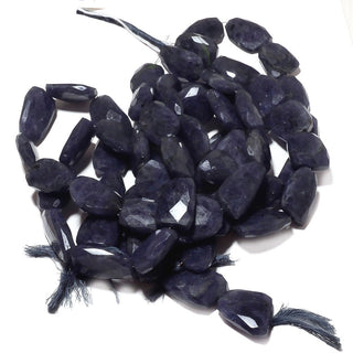 Iolite Faceted Bead, Iolite Nugget Beads, Natural Iolite, 14mm To 22mm Beads, 13 Inch Strand, SKU-AA114