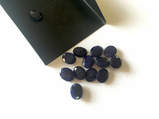 5 Pieces 10x8mm Each Blue Sapphire Faceted Loose Gemstone For Jewelry SKU-BS1