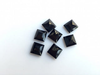 15 Pieces 8mm Each Black Onyx Princess Shaped Faceted Loose Gemstones SKU-BO1