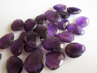 6 Pieces/50 Pieces 14mm To 18mm Each Natural Amethyst Purple Color Rose Cut Loose Cabochons RS22