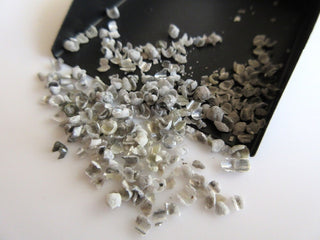 5CTW 3mm Each White Raw Beautiful Diamond Shavings, Natural Loose Rough Diamond Peels, SKU-DD227