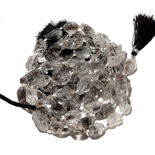Herkimer Diamond Beads, Raw Herkimer Diamonds, Herkimer Diamond Nuggets, 16mm To 20mm Each, 12 Inch Strand, SKU-B135