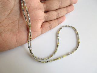 Rough Diamond Natural Rondelles, White Diamond, Yellow Diamond, Red Diamond, Raw Uncut Diamonds, 1.5mm To 2.5mm Beads, SKU-DD178