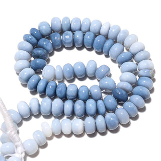 AAA Blue Opal Rondelle Beads, Natural Blue Opal, Peruvian Opal Beads, 10mm Rondelle Beads, 16 Inch Strand, SKU-B22