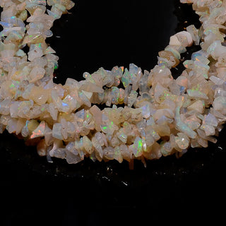 Natural Ethiopian Opal Beads, Ethiopian Opal Chips, 4mm To 5mm Chips, 32 Inch Strand, SKU-B153