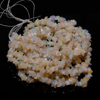 Natural Ethiopian Opal Beads, Ethiopian Opal Chips, 4mm To 5mm Chips, 32 Inch Strand, SKU-B153