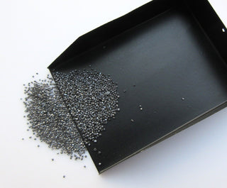 5 Carats Black Diamond Dust, One Size Fine Quality Uncut Rough Raw Uncut Diamond, DD11