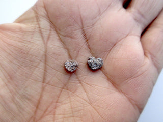 1 Piece 6mm Heart Shaped Natural Red Diamond, Natural Raw Rough Diamond For Jewelry - DD17