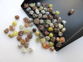 100pcs Loose Diamond Lot, Raw Diamonds, Wholesale Rough Diamond, Uncut Diamond, 3.5mm To 5mm/ 5mm To 7mm Approx