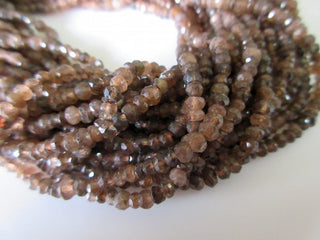 4mm Andalusite Beads, Faceted Rondelle Beads, Andalusite Gemstone Beads, 13.5 Inch Strand, SKU-AA21