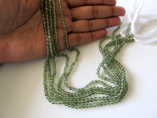5 Strands Natural Green Apatite Round Beads, 4mm Round Beads, Apatite Beads, Wholesale Gemstones, 13.5 Inch Strand, SKU-2679