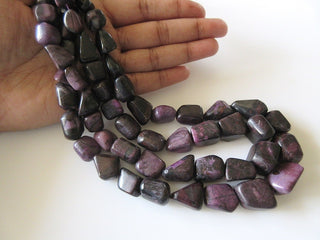 Natural Sugilite Tumbled Bead, Sugilite Beads, Sugilite Stone, Sugilite Tumbles, 9mm To 17mm Beads, 7.5 Inch Half Strand, SKU2745