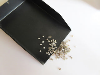 100 Pieces 10 CTW 3mm To 2mm Brown Raw Champagne Diamond Chips Beads, Raw Rough Uncut Drilled Brown Diamonds