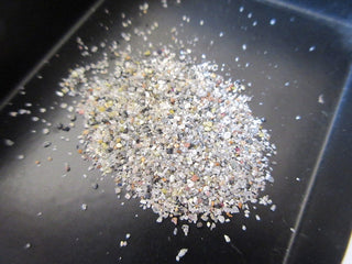 50 CTW Natural White/Red/Black/Yellow Diamond Dust, Multi Colored Raw Rough Uncut Diamond Dust SKU-DD8