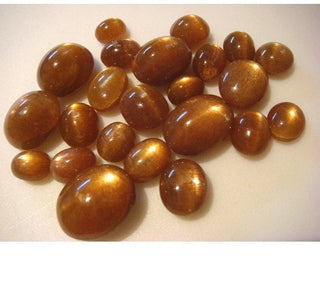 5 Pieces/20 Pieces 13mm To 18mm Natural Sunstone Smooth Oval Shaped Loose Cabochons, Sunstone Star Cabochon, SKU-GFJ