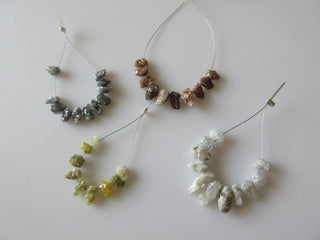 9pcs Yellow Raw Diamond Spikes, Rough Natural Diamond Beads, Loose Diamonds Rare One Of A Kind Diamonds, Sku-Dds107/5