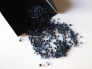 50 Pieces 2mm Wholesale Natural Tiny Sapphire Faceted Round Shaped Rare Blue Color Loose Gemstones For Jewelry SKU-RCL5